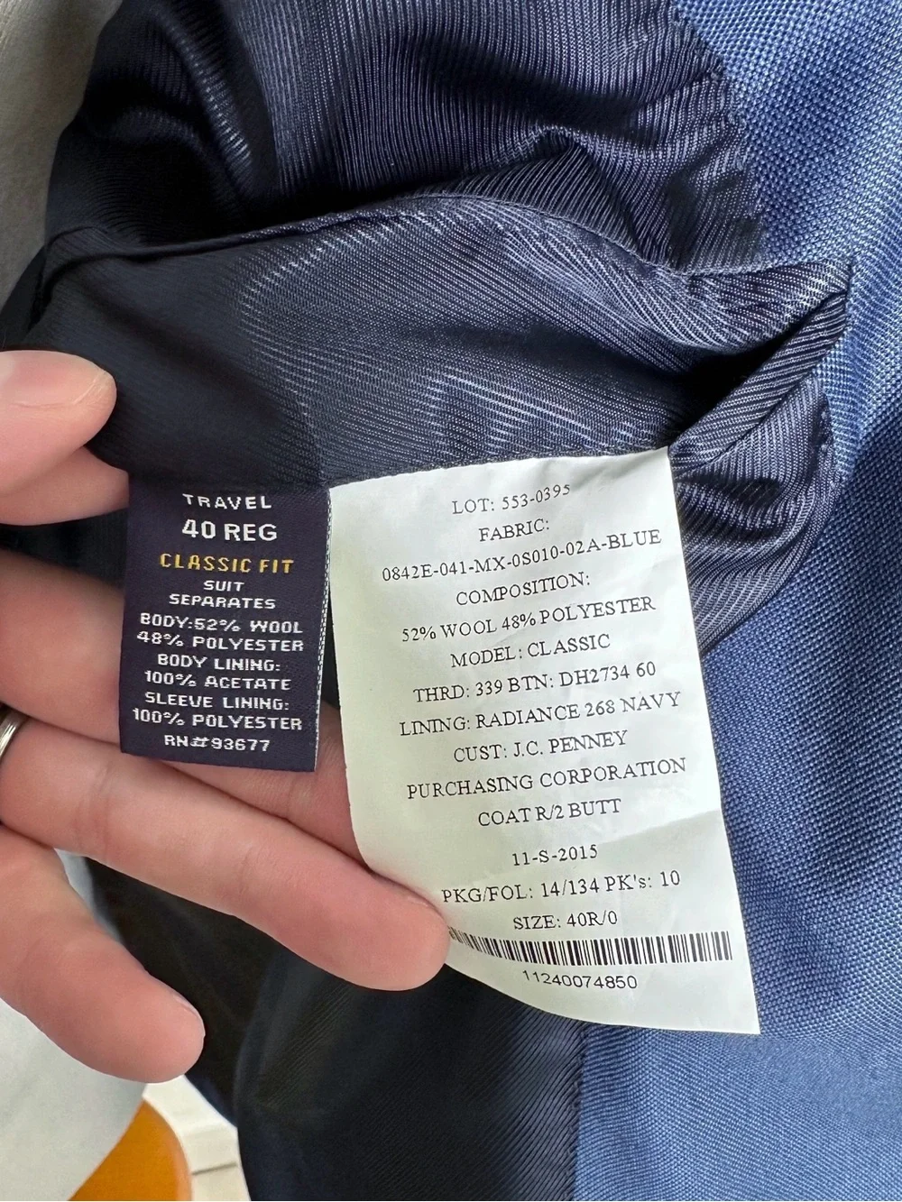 Stafford Navy Suit - Travel Classic Fit